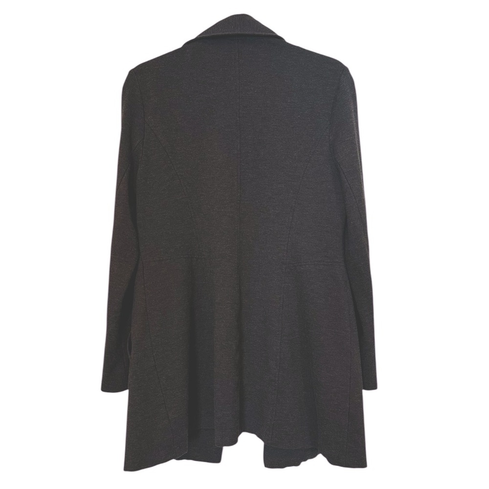 CABI style #648 Casablanca Ponte Double Breasted coat/jacket charcoal gray sz L - Picture 8 of 8